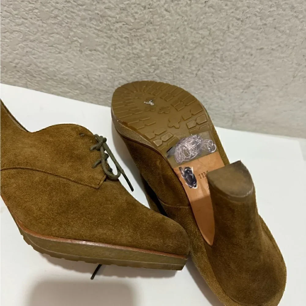 Talbots Brown Suede Oxford Pumps 11M